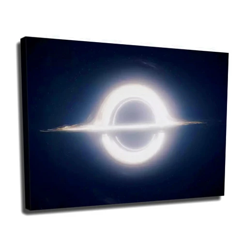 NGANOH Black Hole Galaxy Poster Canvas Print Painting Picture Wall Art Home Hallway Bedroom Living Room Decor (unframe,24x36 inch)