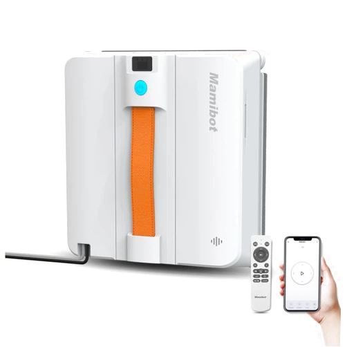 Mamibot W120-DP Robot Window Cleaner,4 Water Spray nozzles,3200 Pa Suction Power,Edge Detection Technology,Multiple Cleaning Modes,Remote/App Control Window Robot