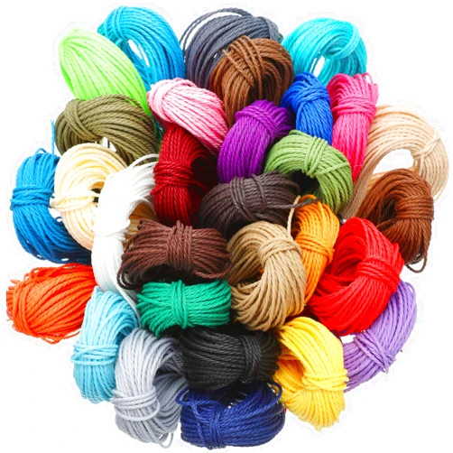 Boao 30 Colors 1mm Waxed Cord Beading Thread for DIY Macrame Necklace Bracelet Jewelry Making String, 10m Each Color