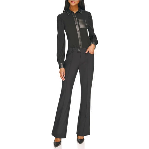 KARL LAGERFELD Women's Nylon Compression Sport Pant