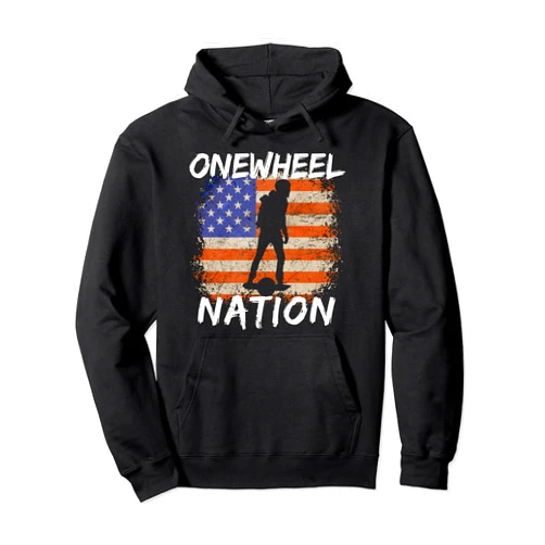 Eskate Onewheel Life Onewheel GT S Nation American Flag One Wheel Floater Freedom Pullover Hoodie