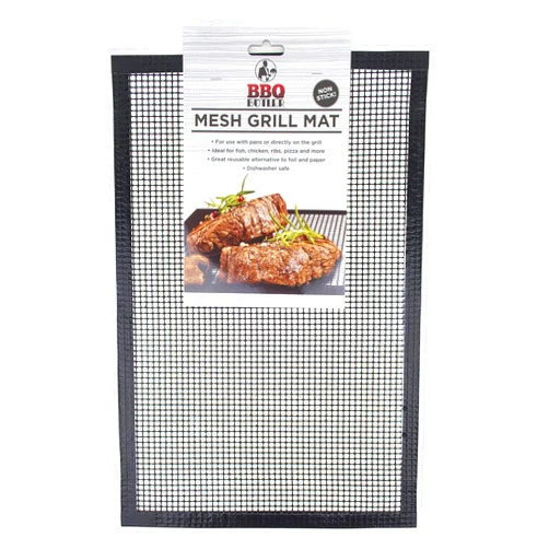 BBQ Butler Non-Stick BBQ Mesh Grill Mat- Perfect For Smokers - Traeger, Green Egg, Kamodo Compatible - 2 Mats