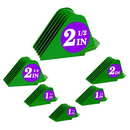 CR8GR8 6pcs Professional Hair Clipper Guards Cutting Guides Fits for Most Wahl Clippers Clipper, Combs Replacement - 1 & 1/4