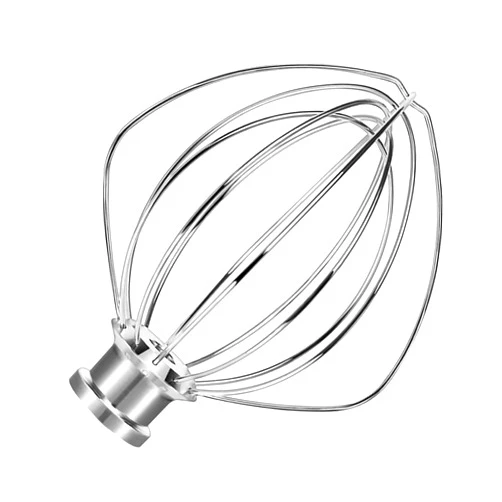 Wiselet KN256 Stainless Steel Wire Whip for Bowl-Lift Mixer 6 Quart Bowl, 6 Wire Whisk Fits for Professional 600, KP26M1X,KD2661X,KP2671X,Pro 6500,Heavy Duty, Dishwasher Safe, Balloon Whisk
