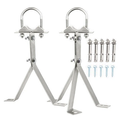 XRDS -RF XRDS-RF Antenna Wall Mount 8 Inch Heavy-Duty Stand Off Wall Mast Mount Windproof Antenna Mounting Bracket for TV Antenna Mast ( 3-Leg + 2-Leg)