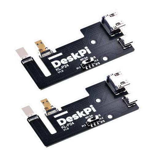 GeeekPi Micro HDMI to HDMI Adapter Board for Raspberry Pi 5 / Pi 4B, Compatible with DeskPi RackMate Accessories SBC Shell 10 inch 1U Rack
