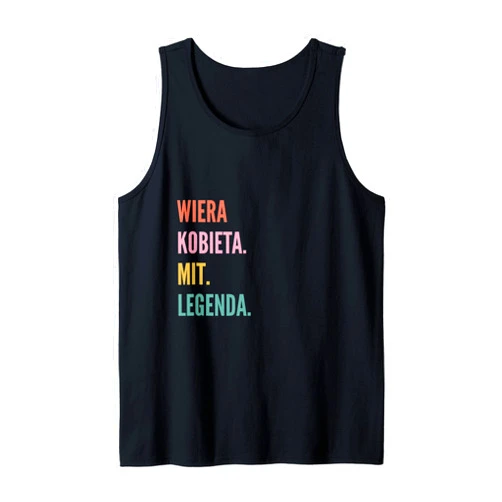 Smieszne Polskie Wzory Nazw Dla Kobiet Funny Polish First Name Design - Wiera Tank Top
