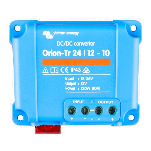Victron Energy Orion-Tr IP 43 24/12-Volt 10 Amp 120Watt DC-DC Converter Non-Isolated Remote On/Off Connector