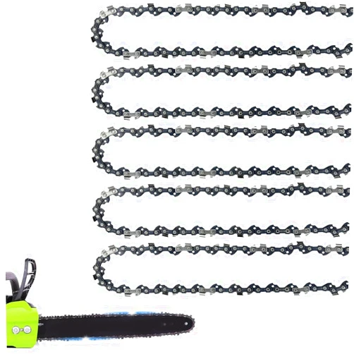 JINFFR 5 Pack 14 Inch Chainsaw Chain 52 Drive Links 3/8