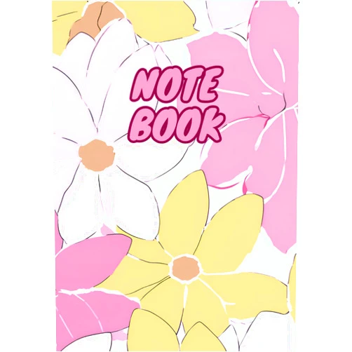 JTART STUDIO NoteBook: Flower cover 120 page