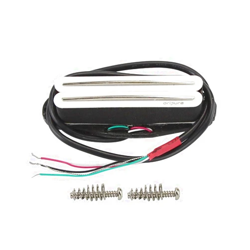 OriPure Hot Dual Rail Pickups Alnico5 Single-Coil-Sized Humbucker 15-16K Fit ST/SQ Style Electric Guitar, White