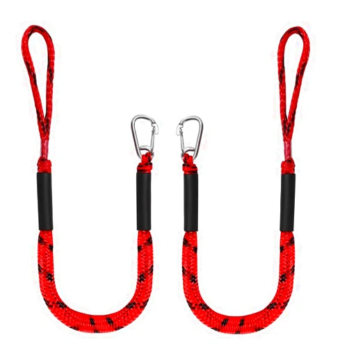YAXSHIMU Boat Dock Line (3 Feet), Mooring Bungee Rope for Boat, Boat Accessories, Ideal for Jet Ski, SeaDoo, Kayak, Pontoon,Power Boat WaveRunner, Boating Gifts, 2 Pack