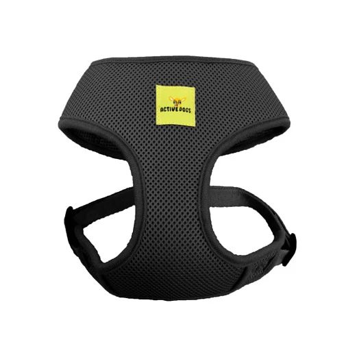 Active Dogs Dog Harness No Pull & No Choke Adjustable Pet Vest Harness for Dogs Reflective Adjustable Breathable Front Clip Pet Harness for Small Medium and Large Dogs (X-Small, Black)