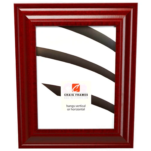 Craig Frames 76039 11 by 17-Inch Picture Frame, Smooth Wood Grain Finish, 2-Inch Wide, Cherry Red