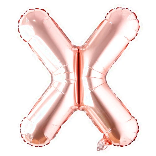 REIANS 40 inch Letter Rose Gold Alphabet Number Balloon Foil Mylar Party Wedding Bachelorette Birthday Bridal Shower Graduation Anniversary Celebration Decoration fly with helium (40 INCH Rose Gold X)