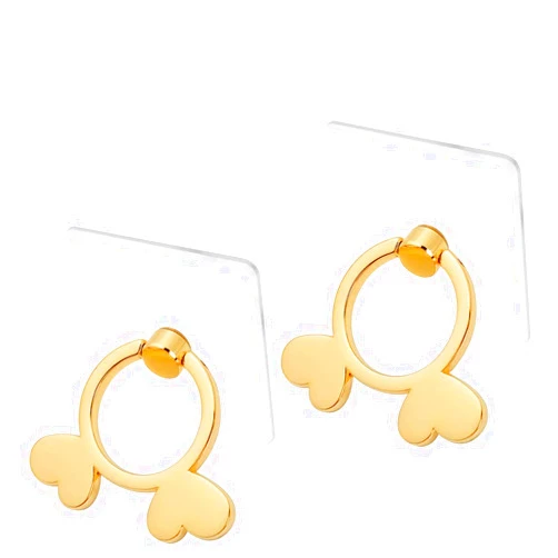 The Garnish Gripper The Garnish Transparent Cell Phone Ring Holder-(2 Pack) 360 Degree Rotation Gold Phone Ring Holder Clear Stand Finger Ring Kick-Stand Compatible Various Mobile Phones or Phone Cases