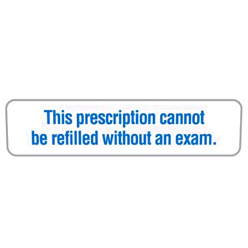 TABBIES BRAND This Prescription Cannot be refilled Without EXAM, V-AN124, Tabbies Original Brand, Mini Veterinary Labels, 1-5/8