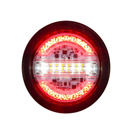 Buyers Products Company Buyers Products 4 Inch Combination LED Stop/Turn/Tail, Backup, and Strobe Light for Utility Vehicles & Work Trucks, Red/White, 5624432