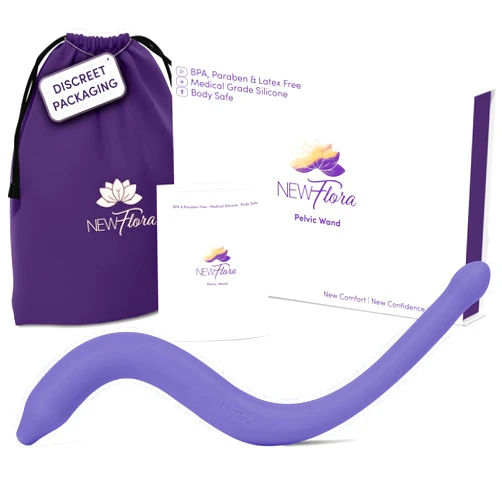 NewFlora Pelvic Wand Perineal Massage Wand for Women & Men, S Shaped Massager Tool