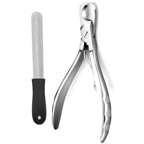 Gobeigo Upgrade Wide Open Dog Nail Clippers for Large Dogs Cut Like Butter, Heavy Duty Dog Nail Trimmer Full Metal Razor Sharp Professional for All Dogs Cats with Thick Toenail