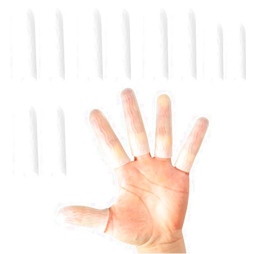 HioIoiH Silicone Finger Protectors for Man 10 Pack, Gel Finger Cots & Protector,Relief from Pain of Finger Tips Cracked, Arthritis