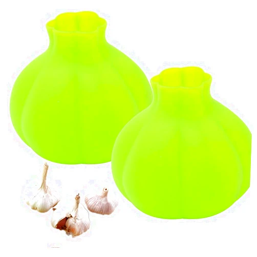 LOGRRMTH Silicone Garlic Peeler Garlic Skin Remover Keeper Easy Quick to Peel2 PCS Garlic Cloves Automatic Garlic Skin Remover Keeper Garlic Roller Peeling funny kitchen tools