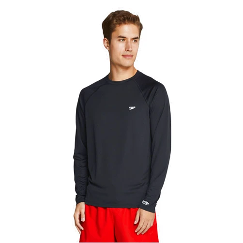 Speedo Men's UV Swim Shirt Easy Long Sleeve Regular Fit