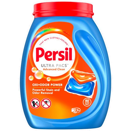 Persil Ultra Pacs Advanced Clean Oxi+Odor Power Laundry Detergent, 80 count