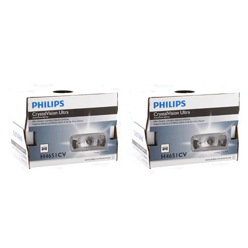 Philips Automotive Lighting PHILIPS - H4651CVC1 Philips H4651 CrystalVision ultra Upgrade Xenon-Look Halogen Headlight, 2 Pack