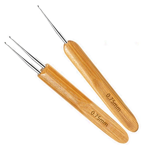 TORINALITAL Dreadlock Crochet Hook Tool, 2 Pcs Crochet Needle Interlocking Tool for Locs, 0.75 mm Needle Weaving Crochet, Hair Locking Tool for Braid Craft