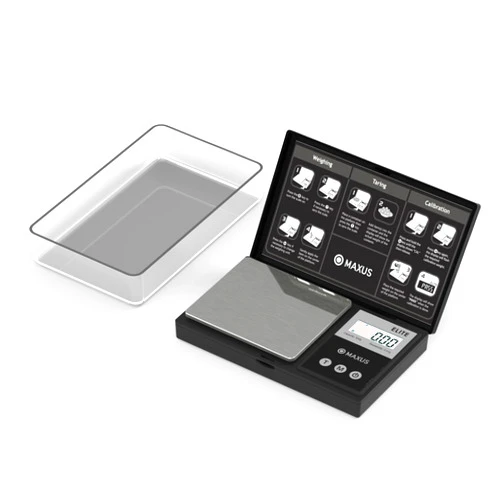 MAXUS Precision Pocket Scale 500g x 0.01g, Digital Gram Scale with Tray, Small Food Scale, Jewelry Scale, Ounces Grains Scale with Backlit LCD