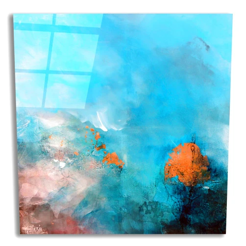 Epic Art ' Silence is Golden' by Marianne Quinzin, Acrylic Glass Wall Art, 12