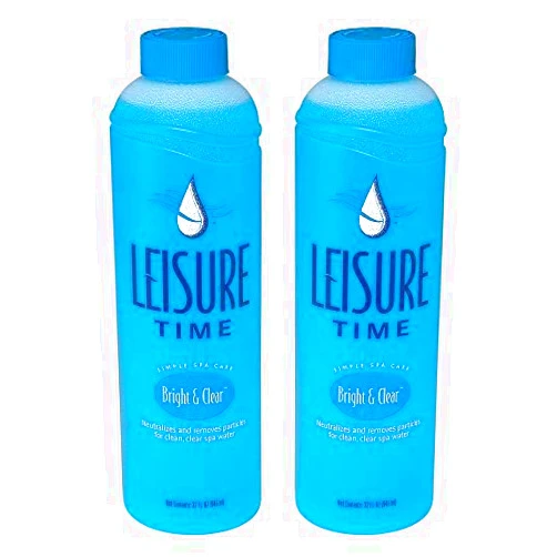 LEISURE TIME Bright and Clear Clarifier for Spas and Hot Tubs, 1-Quart (2)