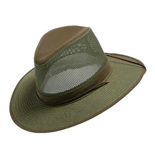 Henschel Hats Henschel Aussie Mesh Breezer Hat - Packable Sun Protection for Outdoor Activities. Ideal for Hiking, Fishing & Camping.