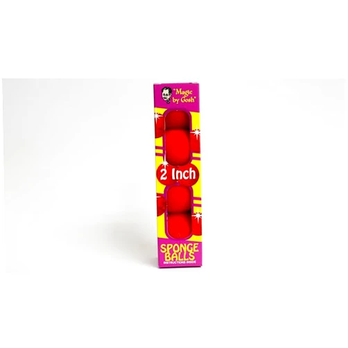 MJM 2 inch PRO Sponge Ball (Red) Box of 4 from Magic by Gosh