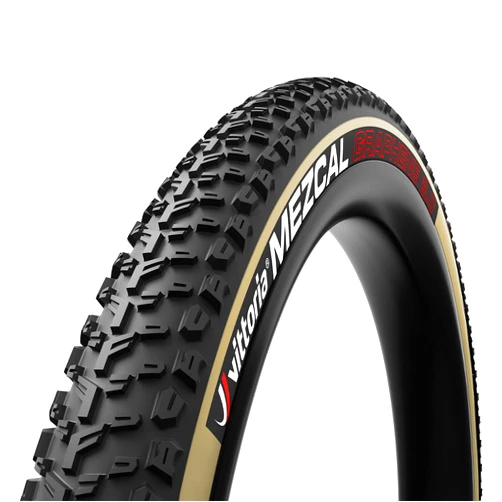 Vittoria Mezcal Mountain Bike Tire for Hardpack Terrain Conditions - Performance XC-Trail TNT MTB Tire - Black
