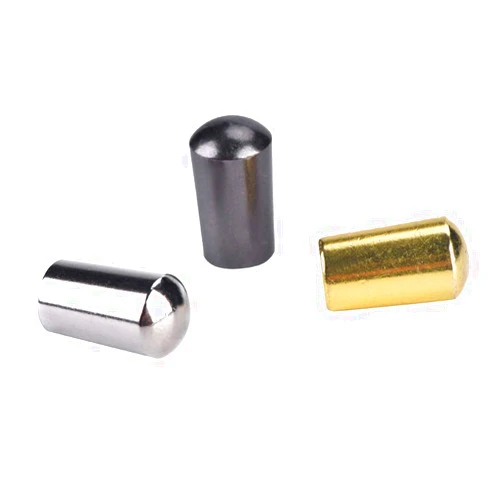 Dilwe Guitar Switch Tip, 3 Way Copper Toggle Switch Knob Tip LP EPI Electric Guitar Instrument Part Accessory(Silver+Black+Gold 3.5mm)