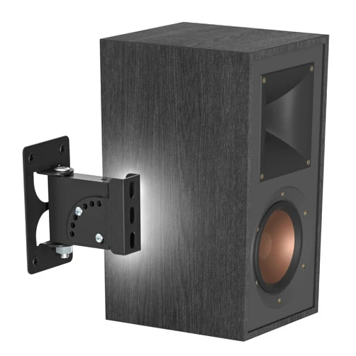 Tiebutie Metal Speaker Mount for R-40M HDT-600 Klipsch Bookshelf Speaker Wall Mount - Tilt & Swivel Adjustable Speaker Wall Mount for Klipsch Speaker with Hardware Kit for Saving Space