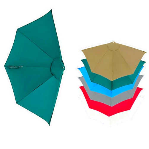 Generic Half Round Replacement Parasol Canopy 9ft Replacement Top Cover,Half Patio Umbrella For Balcony, Garden,Apartments,Deck (Only Canopy)