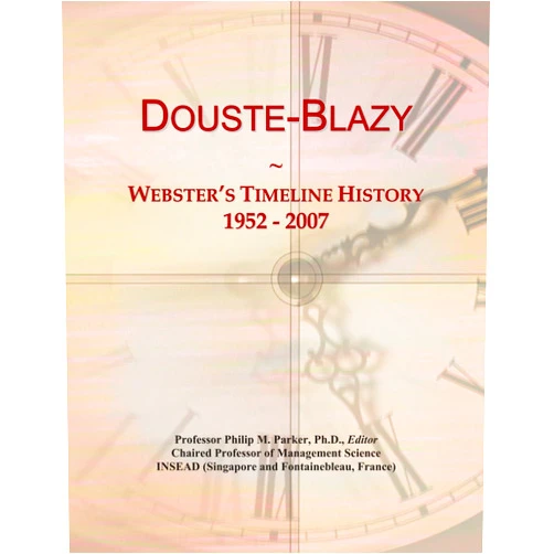 Icon Group International Douste-Blazy: Webster's Timeline History, 1952 - 2007