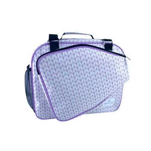 Thorza Pickleball Bag for Women with Paddle Holder, Mesh Side Pocket, Large Inner Storage, Carry Handle, and Adjustable Shoulder Strap, Sports Equipment for Amateurs and Pros, Purple