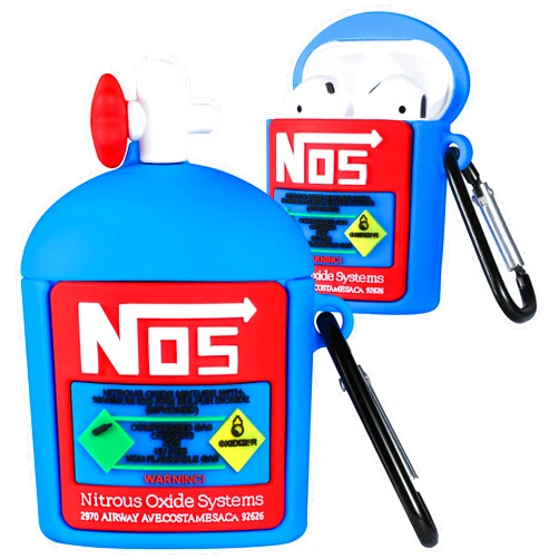 Besoar for Airpods 1st/2nd Generation Case 3D Nos Nitrogen Bottle for Boys Girls Kids Teens Cute Cartoon Fun Soft Silicone for Airpod 1/2 Cases Cover Funny Unique Hypebeast for Air Pods 1/2 Covers