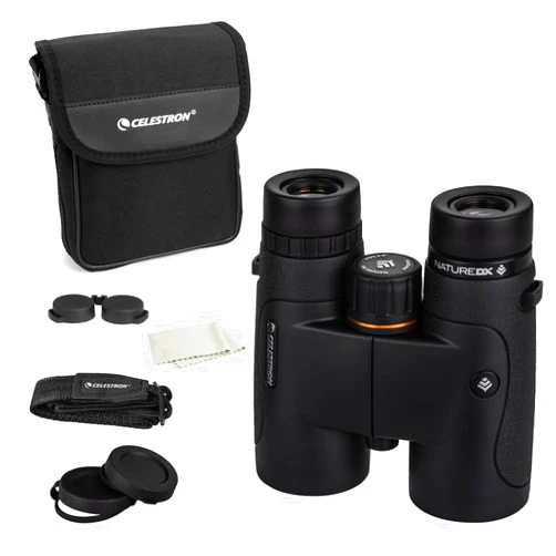 Celestron - Nature DX 10x42 Binoculars – Ideal for Birding and Outdoors – 42mm Objective Lenses – 5.8° Field of View – BaK-4 Prisms – Fully Multi-Coated – Waterproof and Fogproof