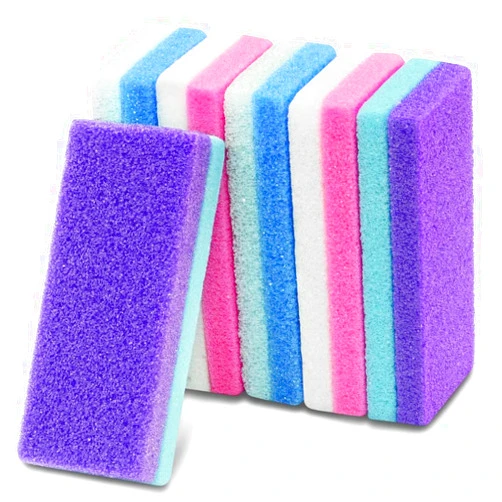 LEIFIRE 6Pcs Professional Pedicure Foot Pumice Stone for Feet Skin Callus Remover and Scrubber for Dead Skins Sided
