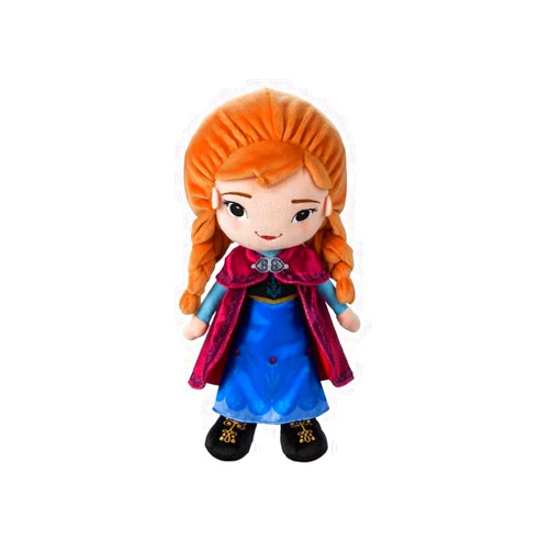 Disney Anna Plush Doll, Frozen, Princess, Official DisneyStore, Adorable Soft Toy Plushies and Gifts, Perfect Present for Kids, Medium 14 Inches, All Ages