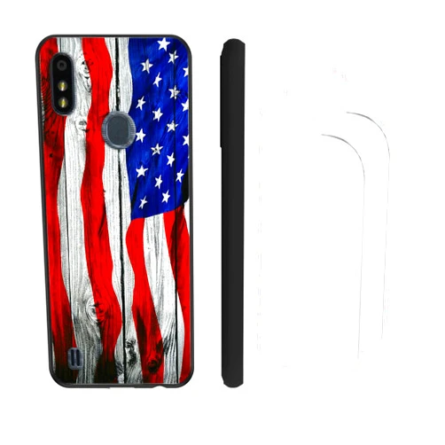 Oujietong Case for ZTE Blade A3 Prime A3Y Gabb Z2 Phone Case Cover + [2 Pack] Film Soft TPU Screen Protector O-35