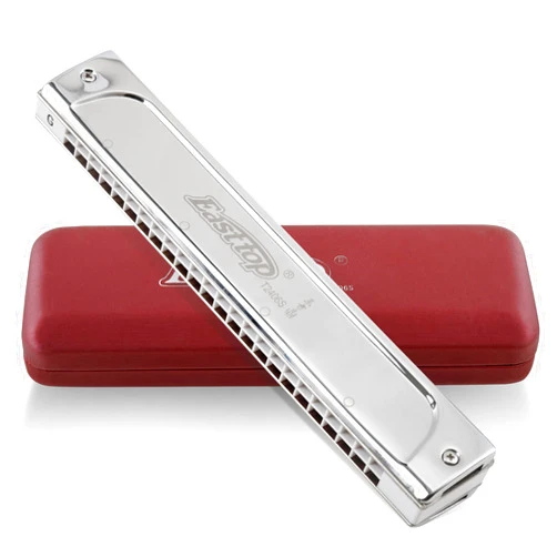 East top Tremolo Harmonica Key of G, 24 Holes Professional Tremolo Mouth Organ T2406S Harmonica For Adults, Professionals and Students