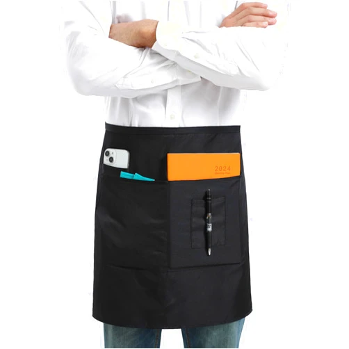 Xeoxarel 18'' X 27'' Unisex Server Aprons with 4 Pockets (Available in 3 Pack / 7 Pack)
