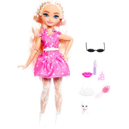Barbie Dream Besties Malibu” Fashion Doll & Accessories, Posable with Blonde Hair & Makeup-Themed Toy Pieces