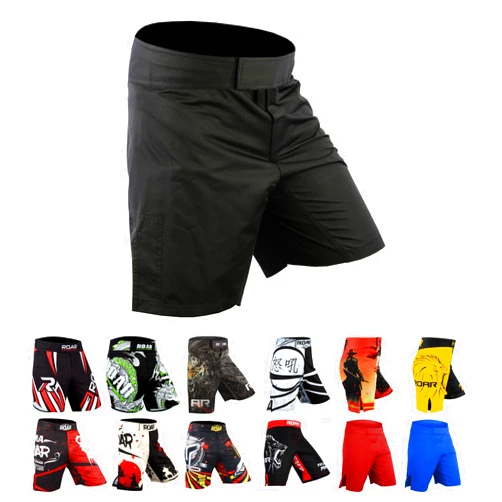 ROAR-INT MMA Fight Shorts Grappling Kickboxing Muay Thai Shorts BJJ Gym Training Running Athletic Wrestling Shorts